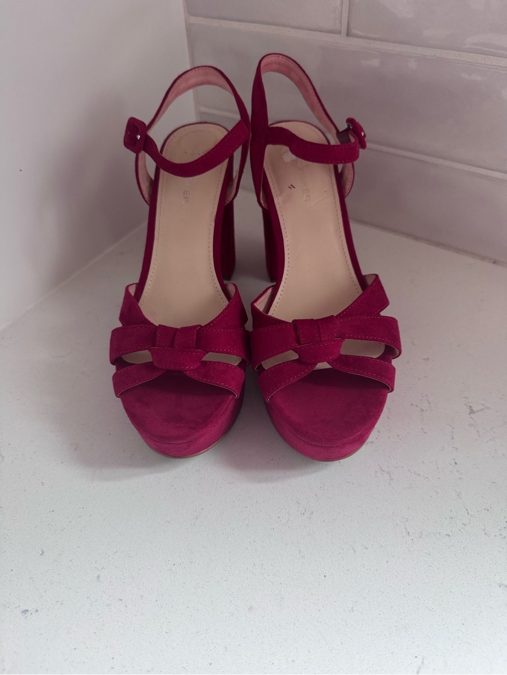 Women’s Raspberry Platform Block Heel Sandals - Marc Fisher - Picture 2 of 6